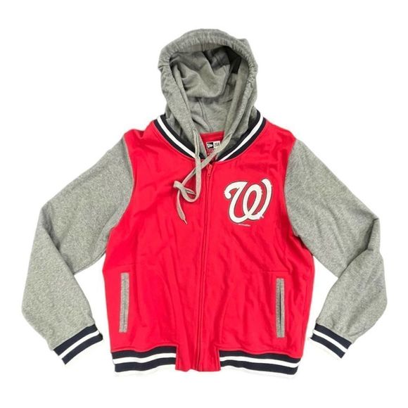 MLB Tops - Y2K Lady’s Washington Nationals full zip hoodie sweatshirt jacket size XL MLB